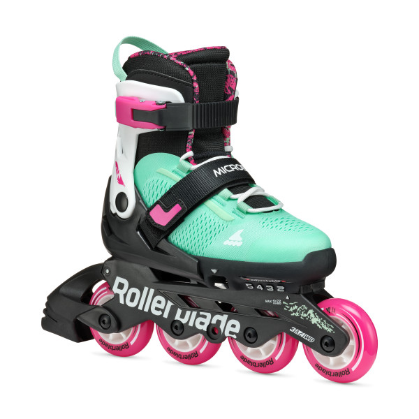 Rollerblade - Microblade XT Kids Skates - black-sea green 